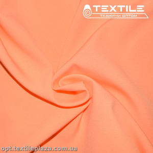 Костюмная ткань Барби однотонная 3228C12 неоново-персиковый