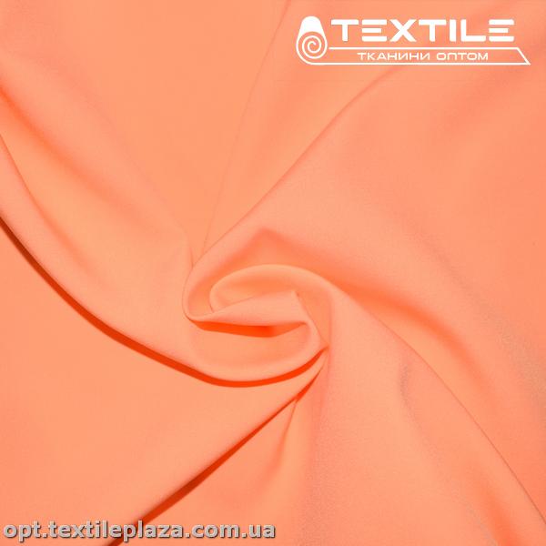 Костюмная ткань Барби однотонная 3228C12 неоново-персиковый