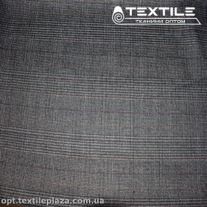 Костюмная ткань Клетка демисезонная 3289D4C5 красно-серый