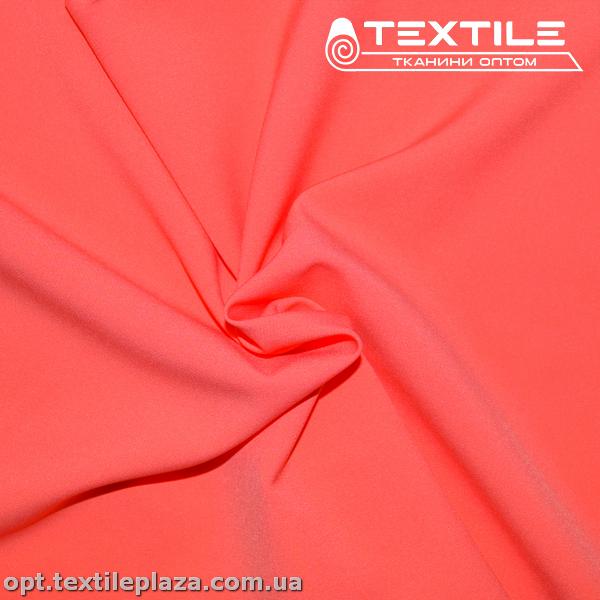 Костюмная ткань Барби однотонная 2730C3 неоново-лососевый