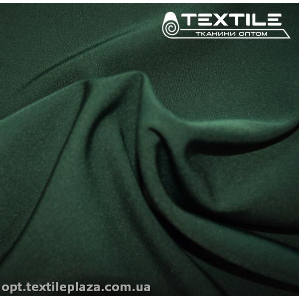 Костюмная ткань Мадонна однотонная 3374D4C4 темно-зеленый