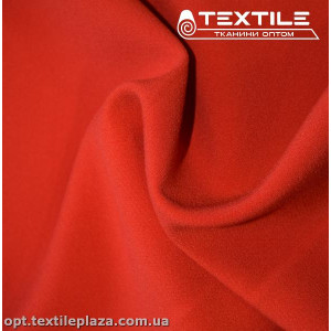 Костюмная ткань однотонная демисезонная 11732C6 ярко-кирпичный