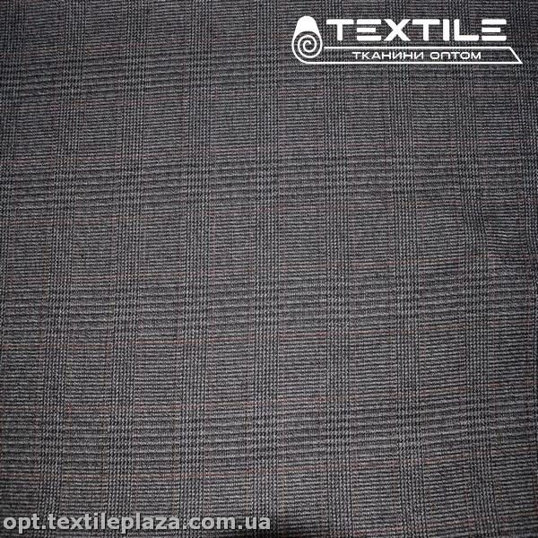 Костюмная ткань Клетка демисезонная 3289D8C14 серый