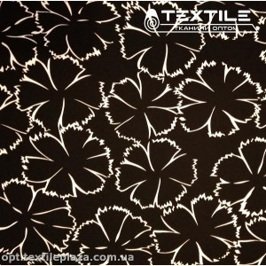 Костюмная ткань SPH-принт цветная 4057D5C1 цветы, черный