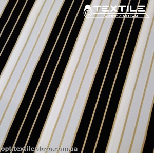 Костюмная ткань SPH-принт цветная 4057D21C1 полоска, черно-белый