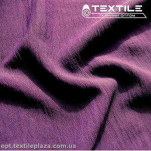 Костюмная ткань Американский креп (крэш) 4040C36 темно-фиолетовый