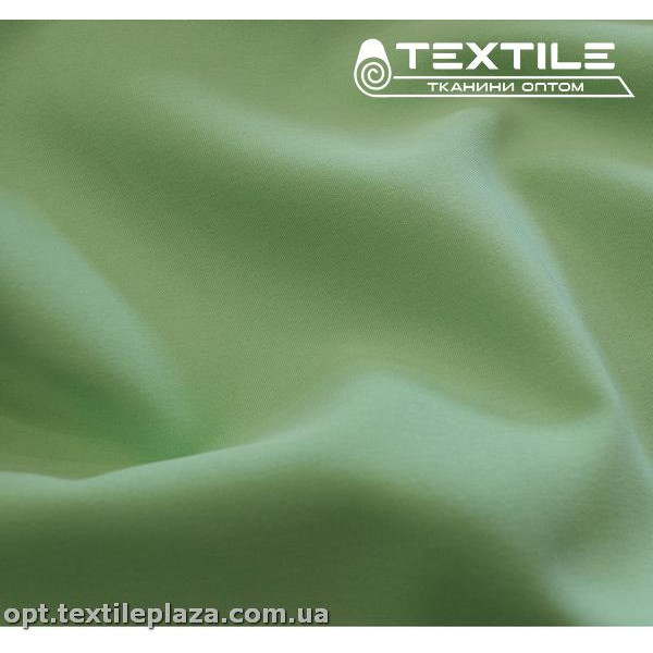 Костюмная ткань однотонная летняя 2695C13 тепло-мятный
