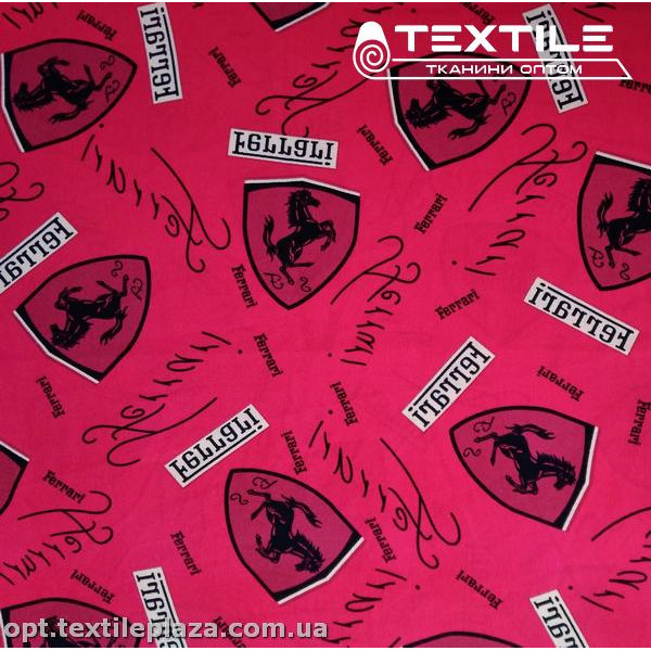 Костюмная ткань CEY-printed цветная 4058D1C3 шевроны, красный