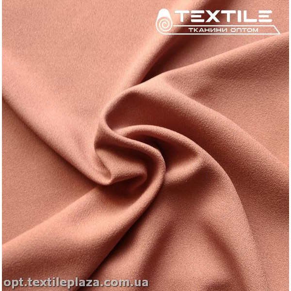 Костюмная ткань Креп однотонная 3530C8 amazon, карамельный