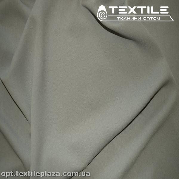 Костюмная ткань Креп однотонная 2653C1 серо-голубой