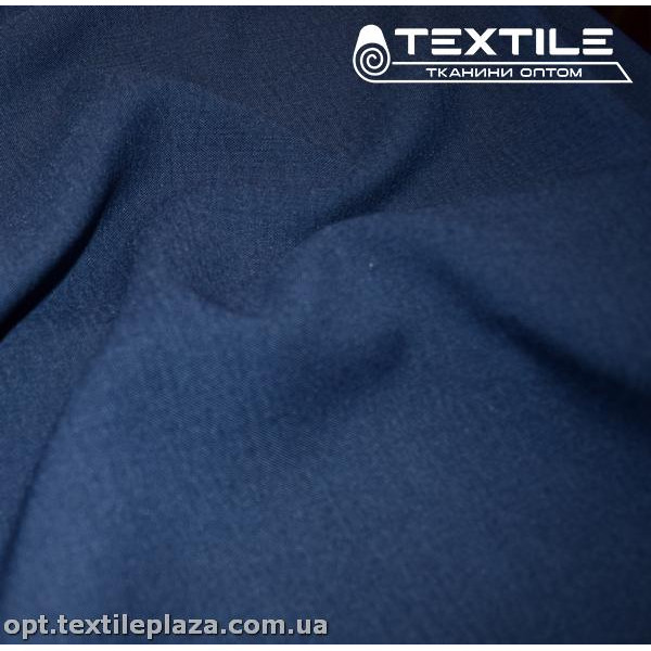 Костюмная ткань однотонная летняя 2159C12 синий