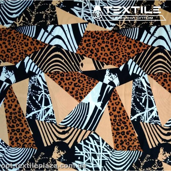 Костюмная ткань CEY-printed цветная 4058D6C1 абстракция, пудровый