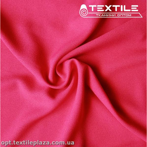 Костюмная ткань Креп однотонная 3530C10 amazon, красный