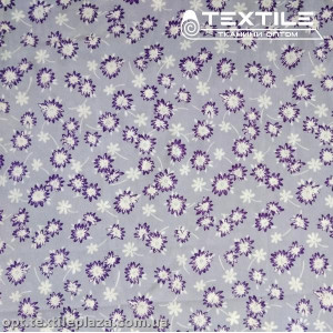 Костюмная ткань CEY-printed цветная 4058D13C2 цветы, сиреневый