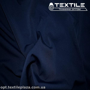 Костюмная ткань однотонная летняя 3102C6 темно-синий