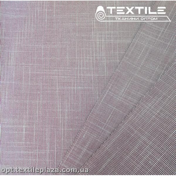 Костюмная ткань Лён 3606C6 бордово-белый