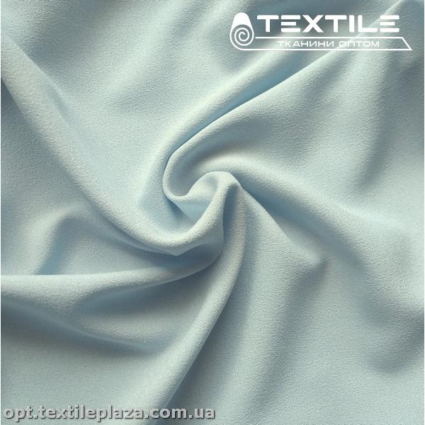 Костюмная ткань Креп однотонная 3530C4 amazon, голубой