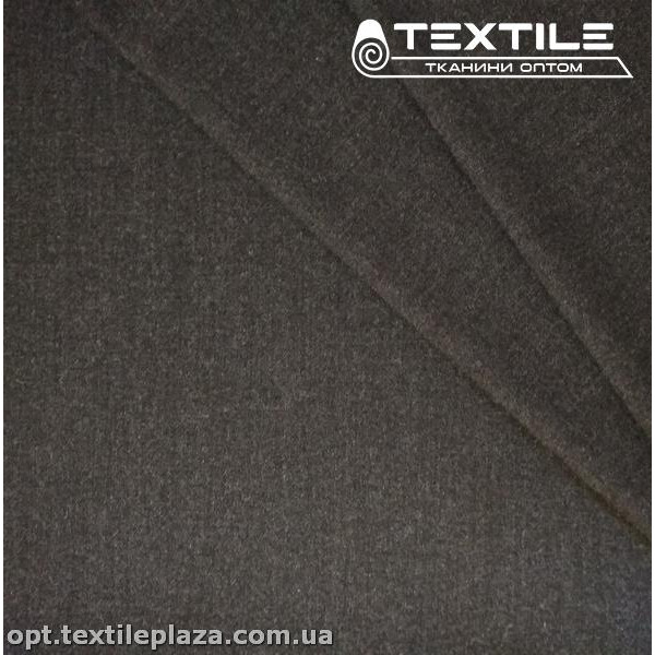 Костюмная ткань однотонная теплая 12446D1C1 графитовый