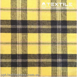Костюмная ткань Клетка теплая 2016D1C5 желтый