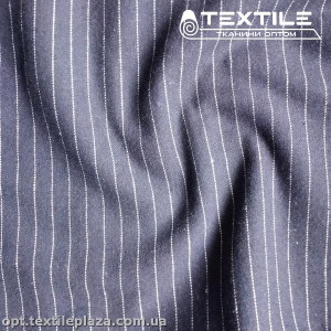 Костюмная ткань Шерсть 3277D1C3 полоска, синий