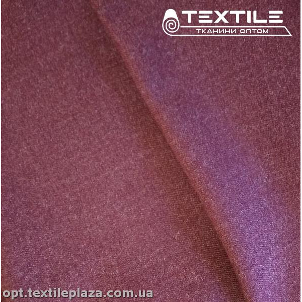 Костюмная ткань однотонная теплая 4068C1 бордовый