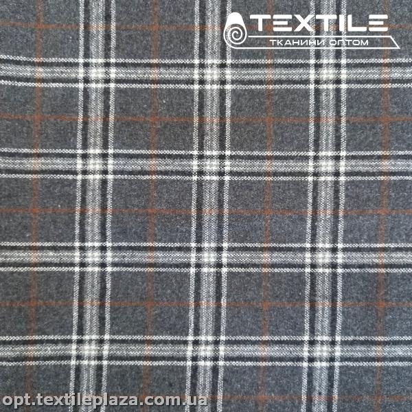 Костюмная ткань Клетка теплая 78041D1C3 серый