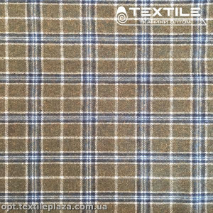 Костюмная ткань Клетка теплая 78041D1C6 светло-коричневый