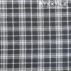 Костюмная ткань Клетка теплая 78041D1C7 черно-белый