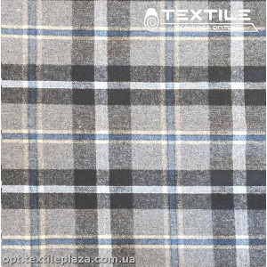 Костюмная ткань Клетка теплая 2016D1C1 серый