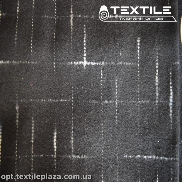 Костюмная ткань Клетка теплая 12623D1C3 бело-черный