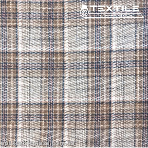 Костюмная ткань Клетка теплая 21001D1C1 серый