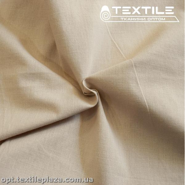 Лён однотонный 3884C3 светло-бежевый