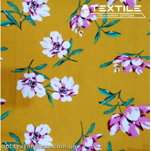 Лён цветной 4062D4C3 цветы, желтый