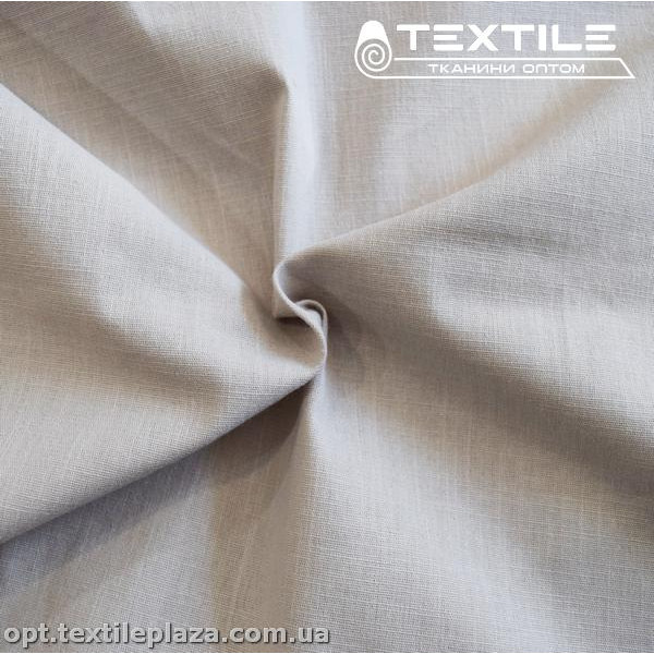 Лён однотонный 3884C4 светло-серый