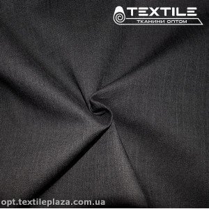 Лён однотонный 6848C2 черный