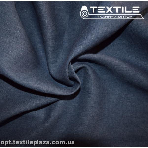 Лён однотонный 3887C24 темно-синий