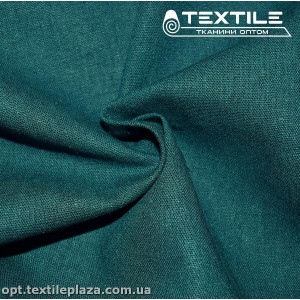 Лён однотонный 2088C28 темная морская волна