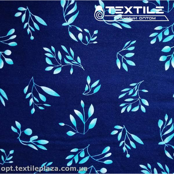 Лён цветной 4062D7C1 листья, темно-синий