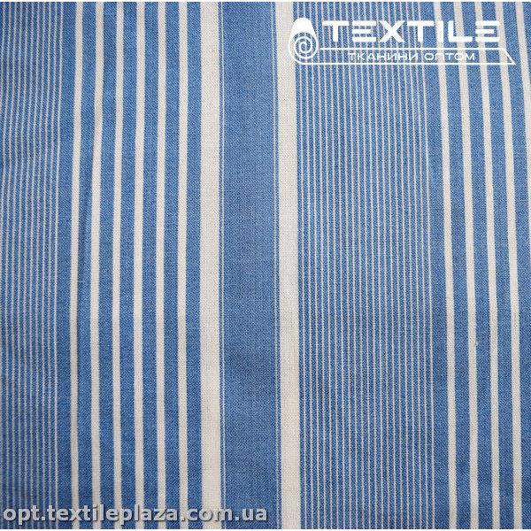 Лён цветной 3813D4C1 полоска, белый