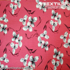 Лён цветной 4062D5C2 цветы, кораллово-розовый