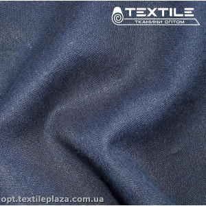 Лён однотонный 4038C23 темно-синий