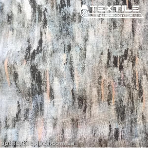 Лён вискозный slub цветной 4079D3C1 абстракция, серый