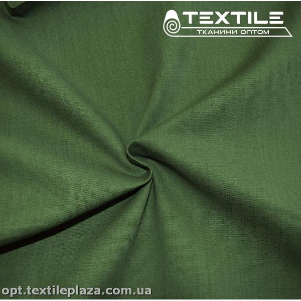 Лён однотонный 6848C5 хаки