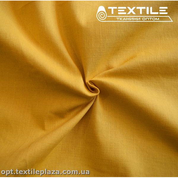 Лён однотонный 3884C6 желтогорячий