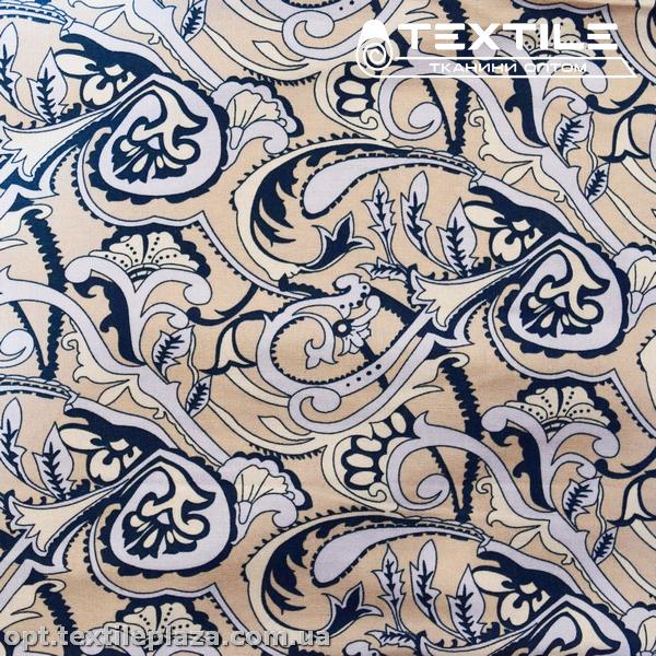 Лён цветной 4085D6C1 узор, пудровый