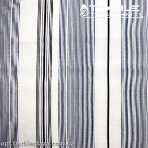 Лён цветной 3813D5C1 полоска, белый