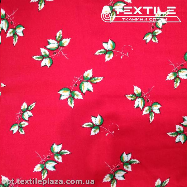 Лён цветной 4062D1C4 листья, красный