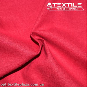 Лён однотонный 1131C4 красный