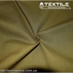 Лён однотонный 3884C8 темный хаки