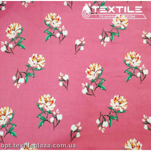 Лён цветной 4062D8C1 цветы, розовый